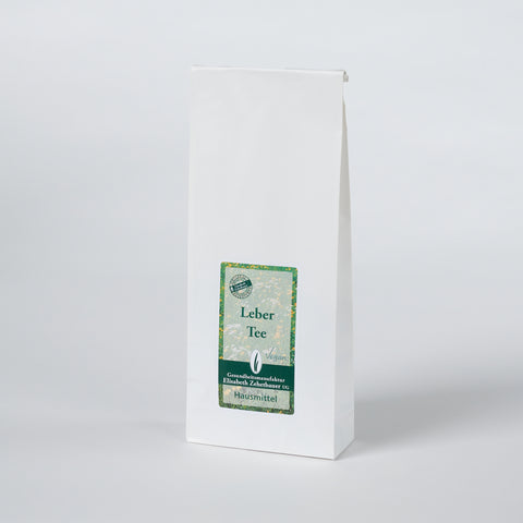 Eine Teetüte mit Leber Tee, Produktbild