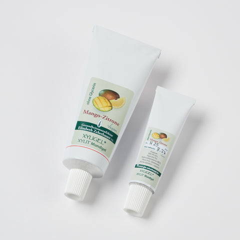 Xyligel Mango-Zitrone Geschmack ohne Glycerin in zwei Tuben größen, Produktbild