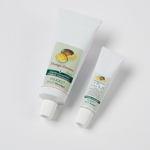 Xyligel Mango-Zitrone Geschmack in zwei Tuben größen, Produktbild