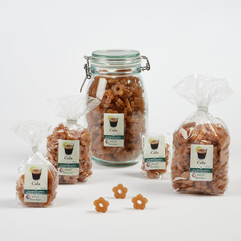 XYLIT-BLÜMCHEN Cola Geschmack in verschiedenen Verpackungsgrößen, Produktbild 