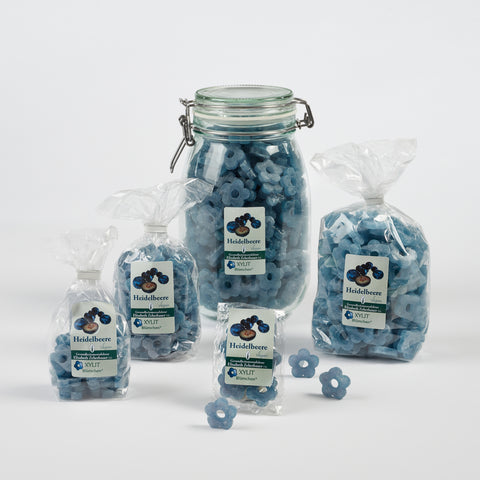 XYLIT-BLÜMCHEN Heidelbeere Geschmack in verschiedenen Verpackungsgrößen, Produktbild 