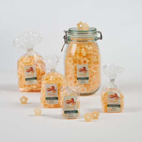 XYLIT-BLÜMCHEN Pfirsich Geschmack in verschiedenen Verpackungsgrößen, Produktbild 