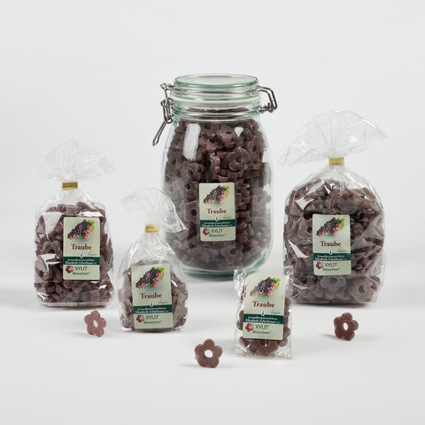 XYLIT-BLÜMCHEN Traube Geschmack in verschiedenen Verpackungsgrößen, Produktbild 